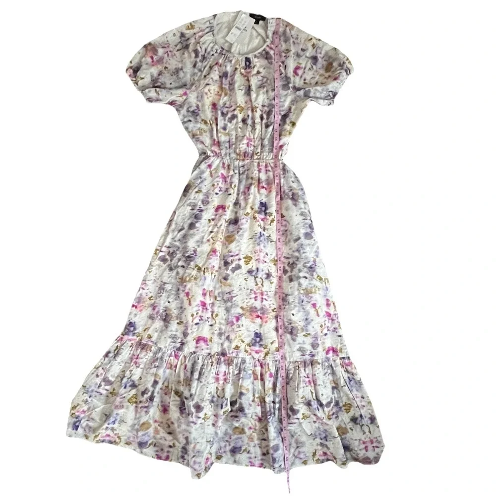 J. Crew x Flora Obscura Cutout‎ Dress Kaleidoscope Floral Boho Indie Whimsical 6